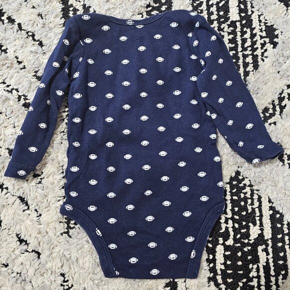 Carter's Baby Boy 2 piece Long Sleeve Football Bodysuits 12M - Picture 8 of 8